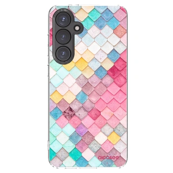 Picasee silikonska prozirna maskica za Samsung Galaxy S24 FE S721B - Colorful roof