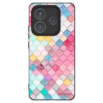 Picasee crna silikonska maskica za Xiaomi Redmi Note 14 5G - Colorful roof