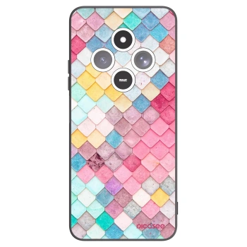 Picasee crna silikonska maskica za Xiaomi Redmi 14C - Colorful roof