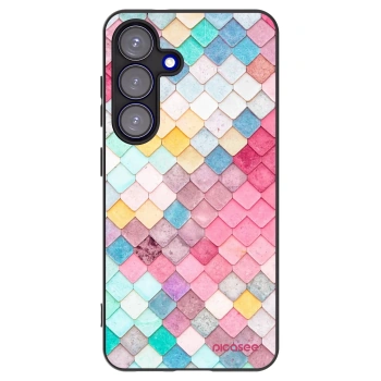 Picasee crna silikonska maskica za Samsung Galaxy S25 5G - Colorful roof