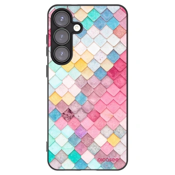 Picasee crna silikonska maskica za Samsung Galaxy S25+ 5G - Colorful roof