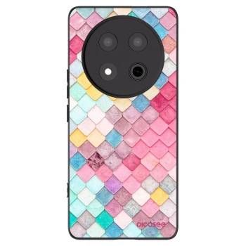 Picasee crna silikonska maskica za Honor Magic7 Lite 5G - Colorful roof