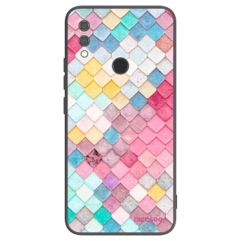 Picasee crna silikonska maskica za Xiaomi Redmi Note 7 - Colorful roof