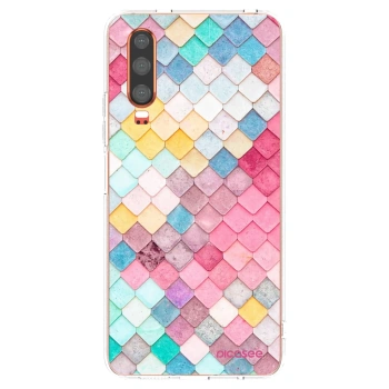 Picasee silikonska prozirna maskica za Huawei P30 - Colorful roof