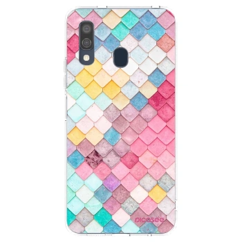 Picasee silikonska prozirna maskica za Samsung Galaxy A40 A405F - Colorful roof