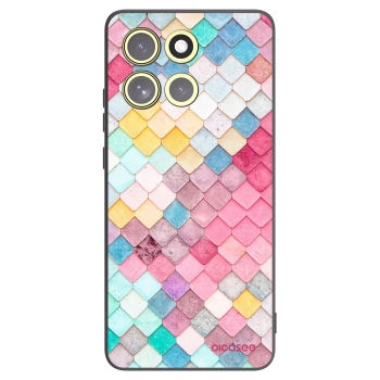 Picasee crna silikonska maskica za Motorola Moto G86 5G - Colorful roof