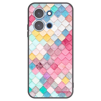 Picasee crna silikonska maskica za Xiaomi Redmi 15C 4G - Colorful roof