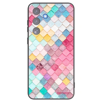 Picasee crna silikonska maskica za Samsung Galaxy S25 FE 5G - Colorful roof