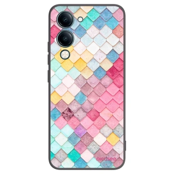 Picasee crna silikonska maskica za Vivo Y29s 5G - Colorful roof