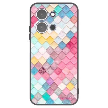 Picasee crna silikonska maskica za Xiaomi Redmi 15C 5G - Colorful roof