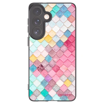 Picasee crna silikonska maskica za Samsung Galaxy S26+ - Colorful roof