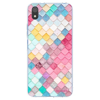 Picasee silikonska prozirna maskica za Xiaomi Redmi 7A - Colorful roof