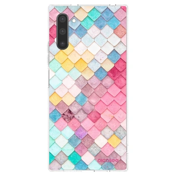 Picasee silikonska prozirna maskica za Samsung Galaxy Note 10 N970F - Colorful roof