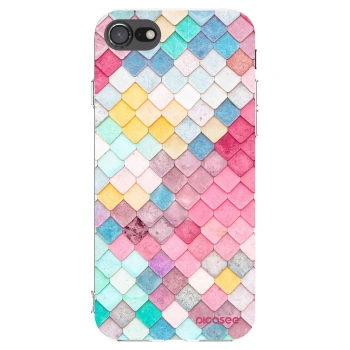 Picasee silikonska prozirna maskica za Apple iPhone 8 - Colorful roof
