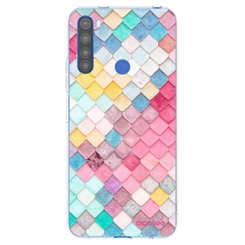 Picasee silikonska prozirna maskica za Xiaomi Redmi Note 8T - Colorful roof