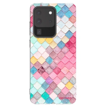 Picasee silikonska prozirna maskica za Samsung Galaxy S20 Ultra 5G G988F - Colorful roof