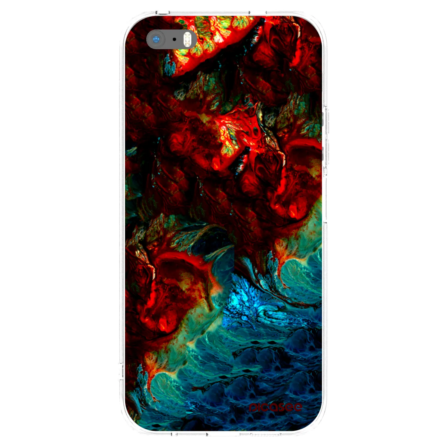 Picasee silikonska prozirna maskica za Apple iPhone 5/5S/SE - Universe