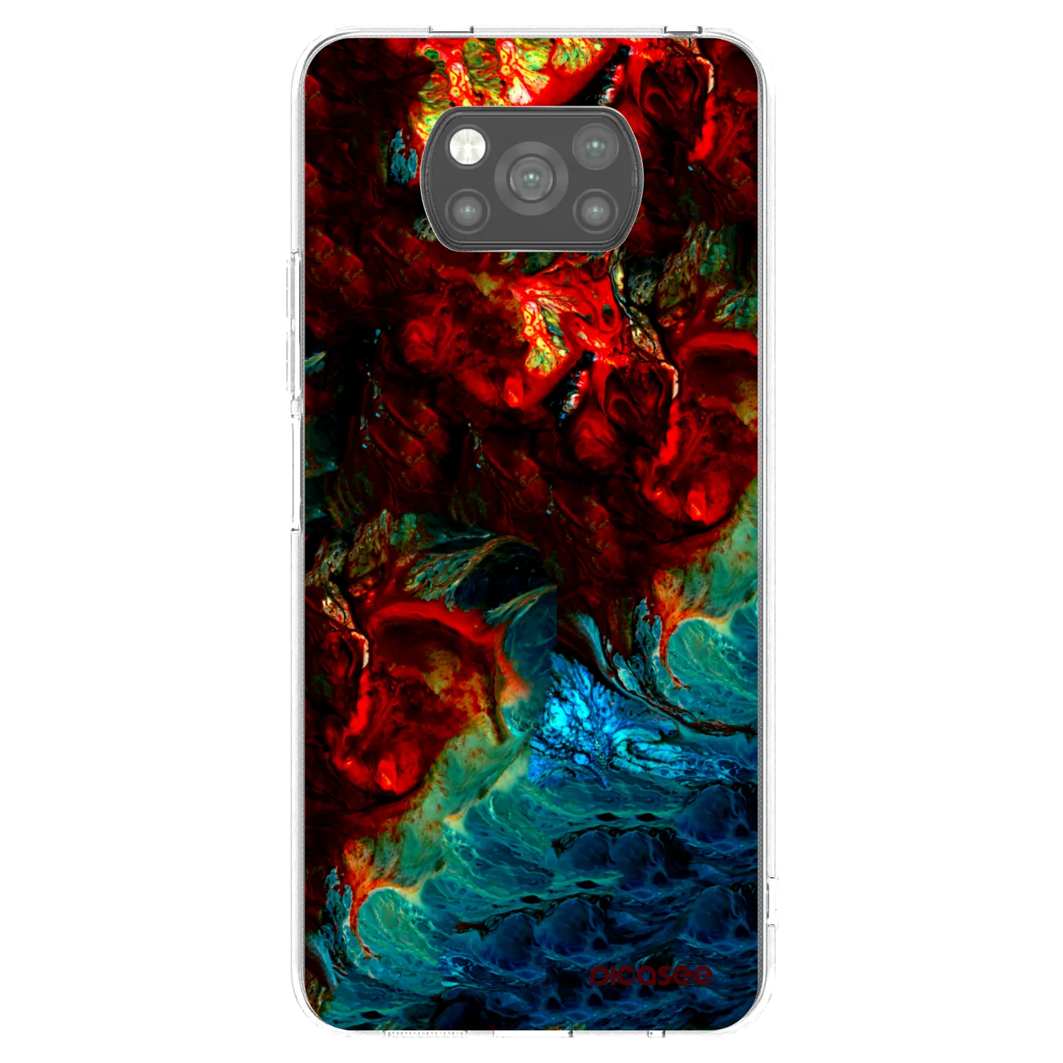 Picasee crna silikonska maskica za Xiaomi Poco X3 - Universe