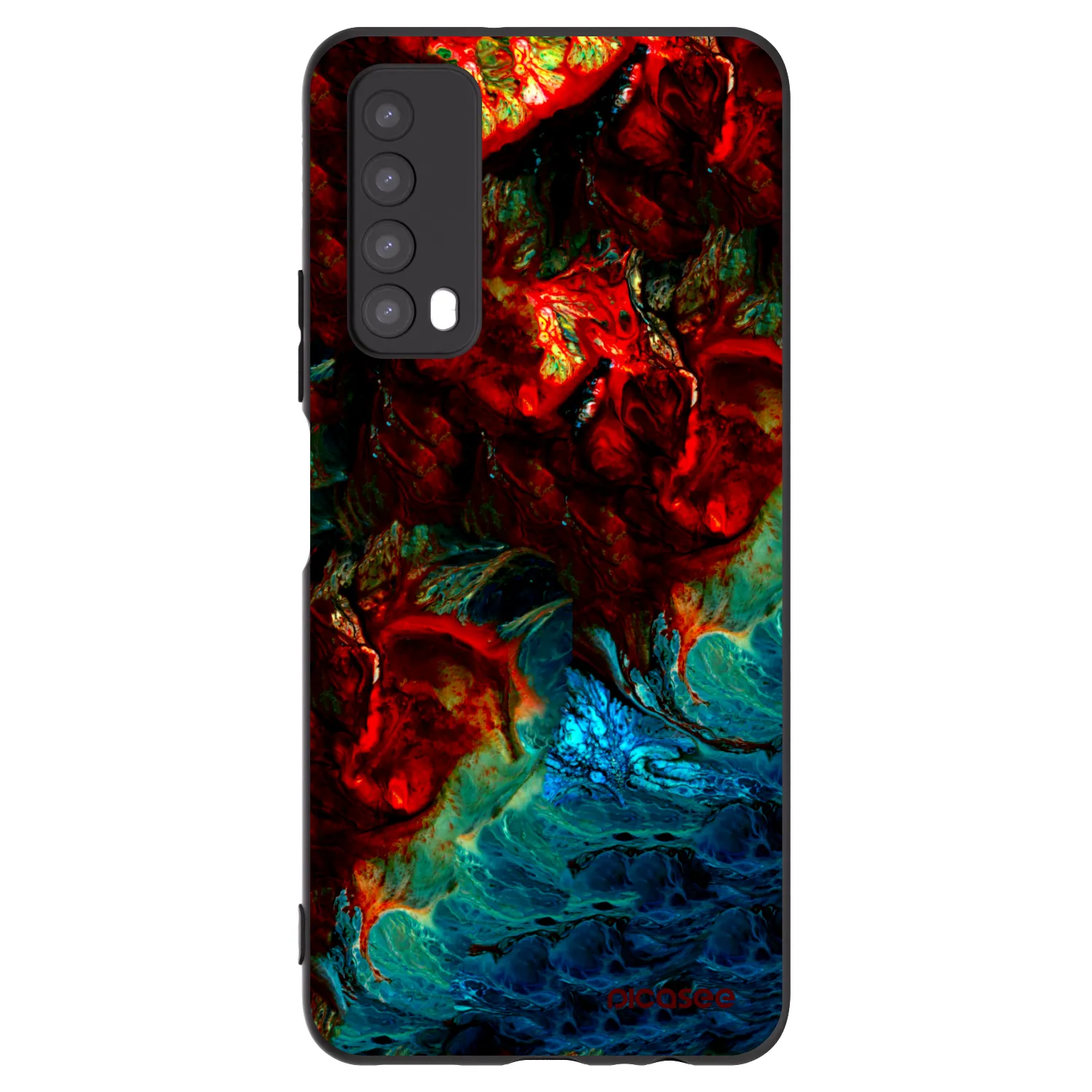 Picasee crna silikonska maskica za Huawei P Smart 2021 - Universe