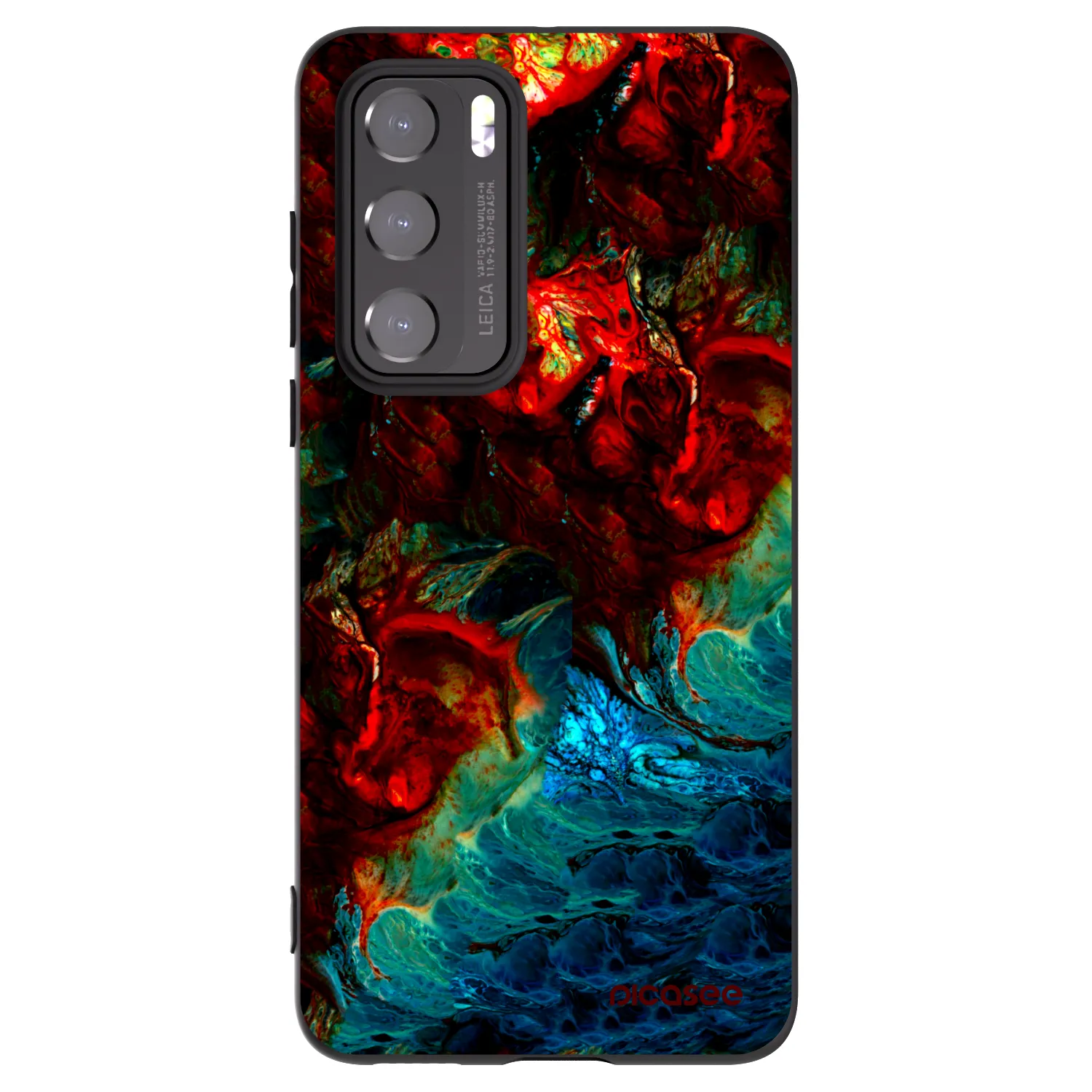 Picasee crna silikonska maskica za Huawei P40 - Universe