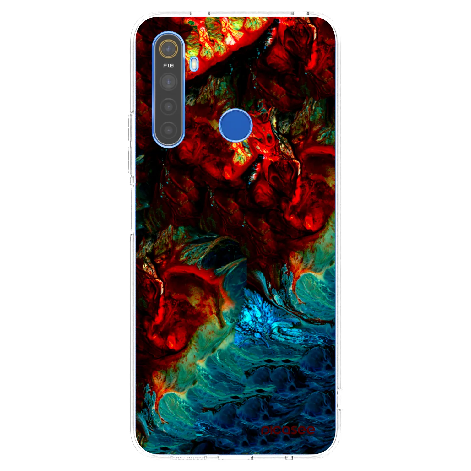 Picasee silikonska prozirna maskica za Realme 5 - Universe