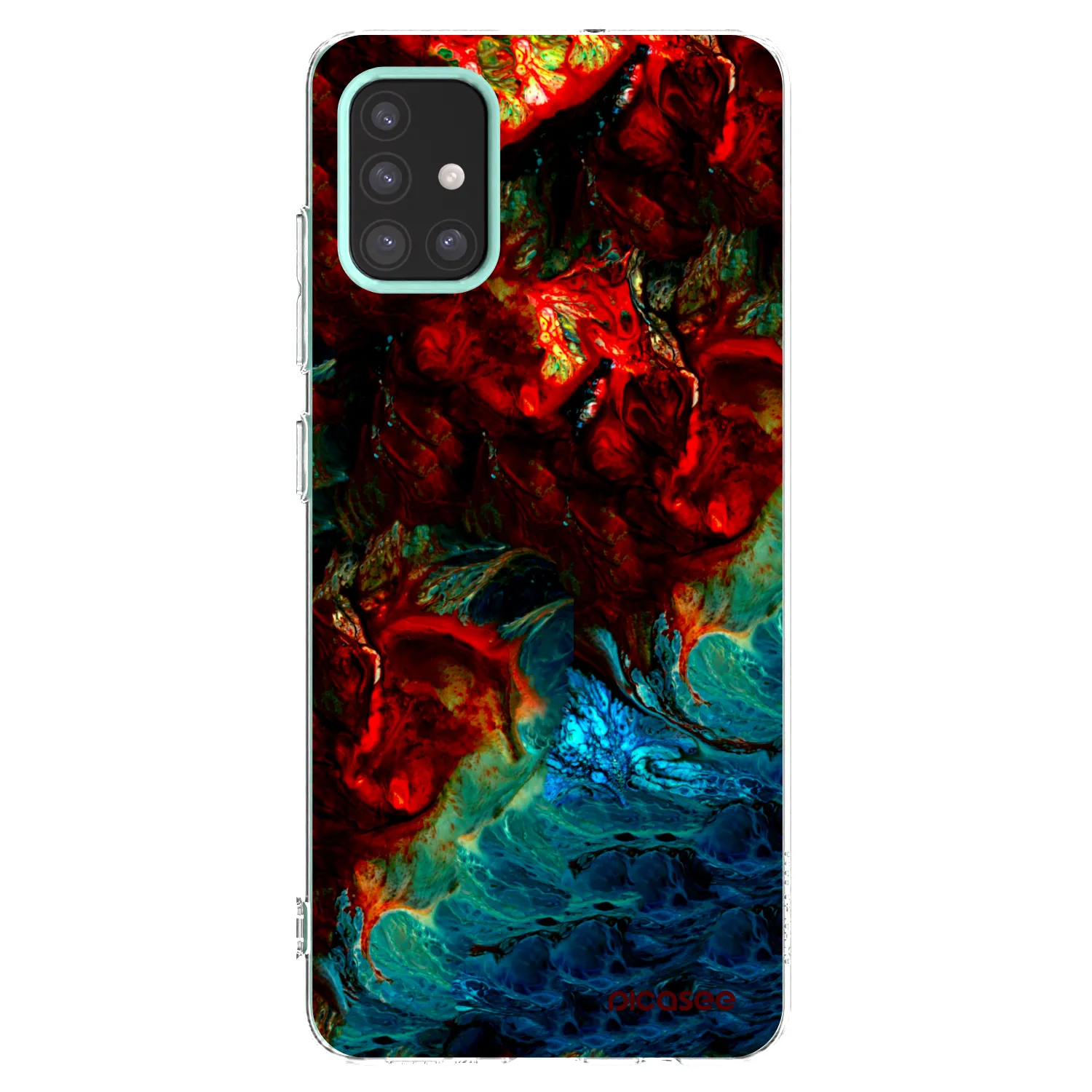 Picasee silikonska prozirna maskica za Samsung Galaxy M31s - Universe