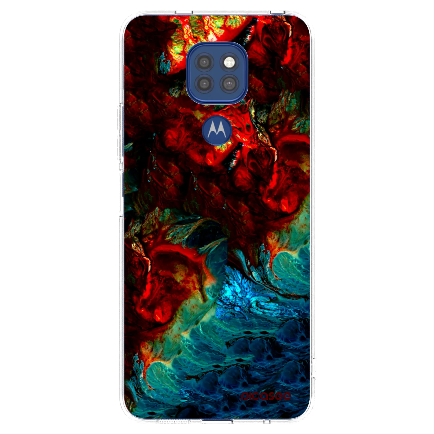 Picasee silikonska prozirna maskica za Motorola Moto G9 Play - Universe