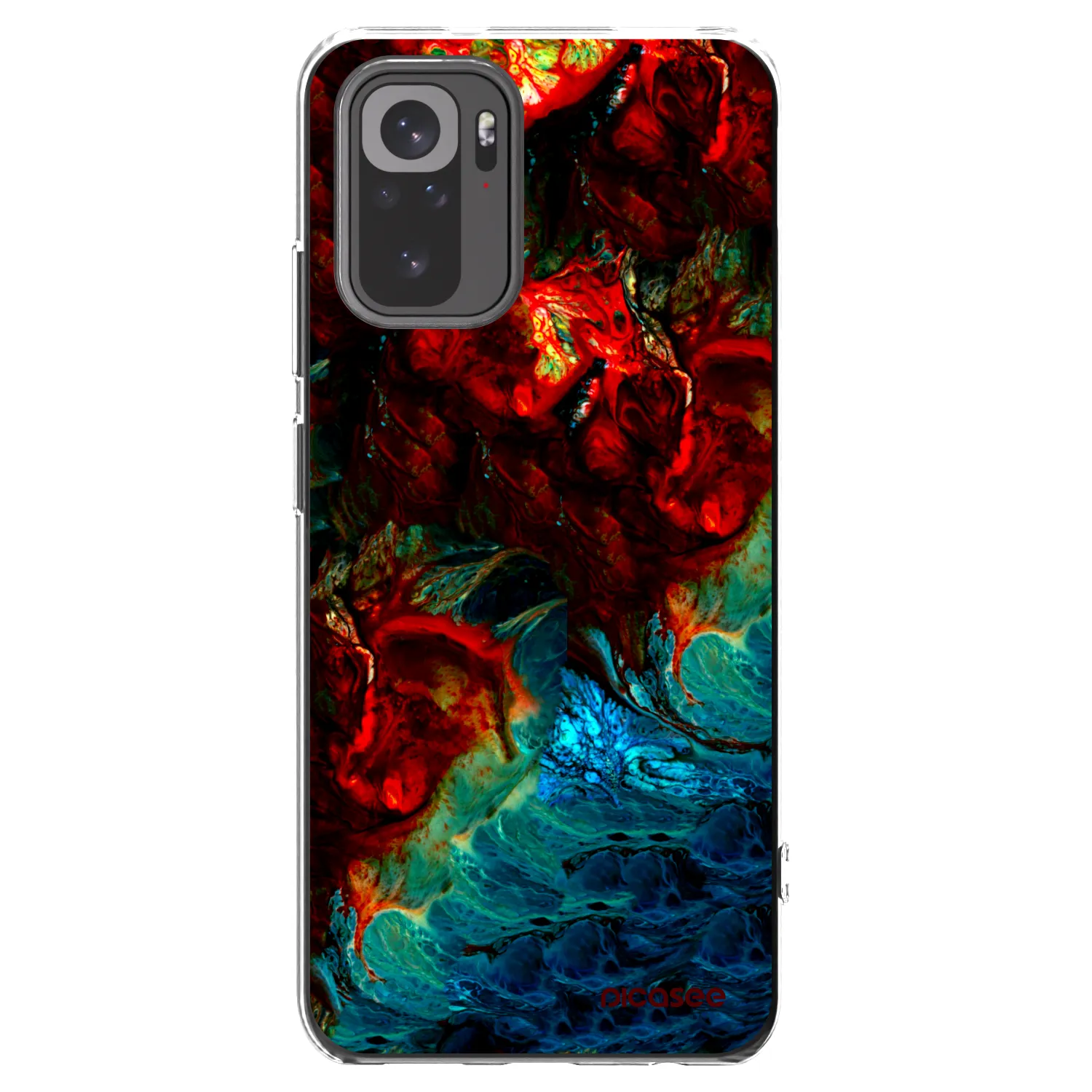 Picasee silikonska prozirna maskica za Xiaomi Redmi Note 10S - Universe