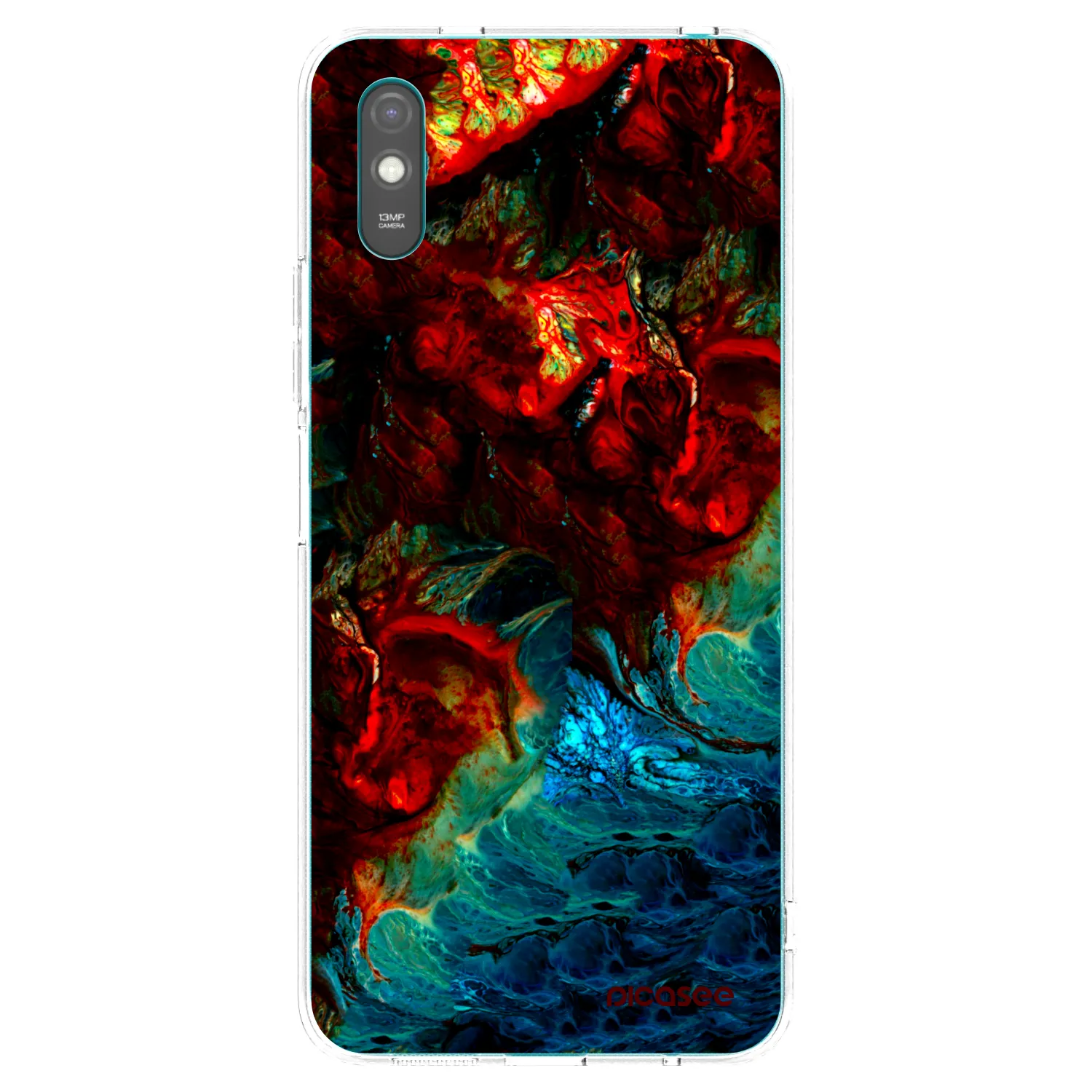 Picasee silikonska prozirna maskica za Xiaomi Redmi 9AT - Universe