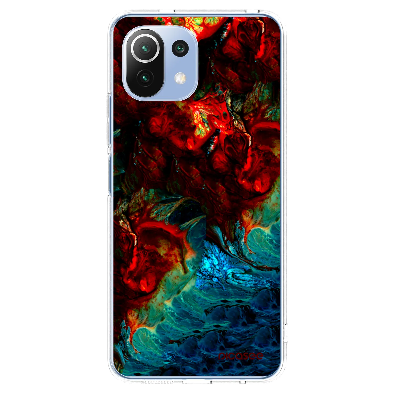 Picasee silikonska prozirna maskica za Xiaomi Mi 11 Lite - Universe
