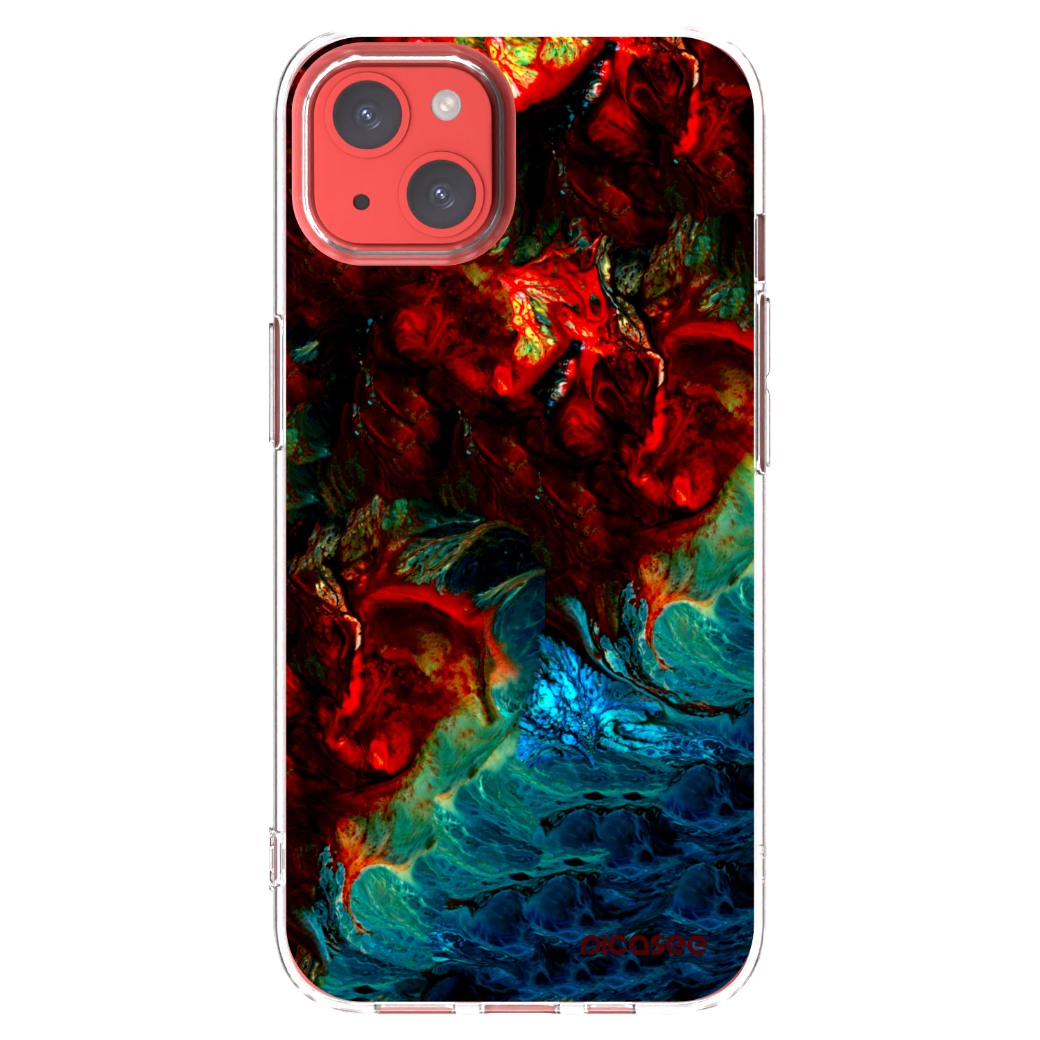 Picasee silikonska prozirna maskica za Apple iPhone 13 - Universe