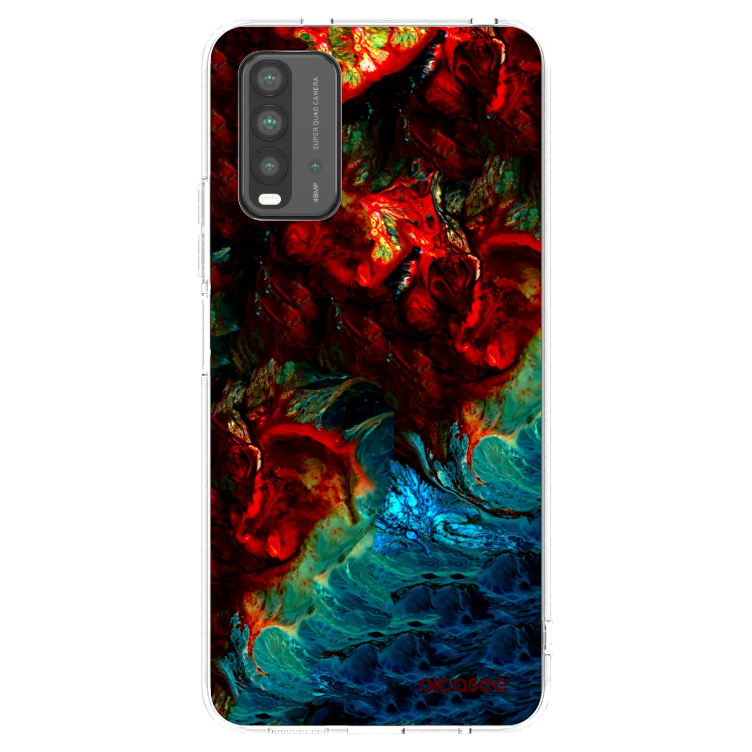 Picasee silikonska prozirna maskica za Xiaomi Redmi 9T - Universe
