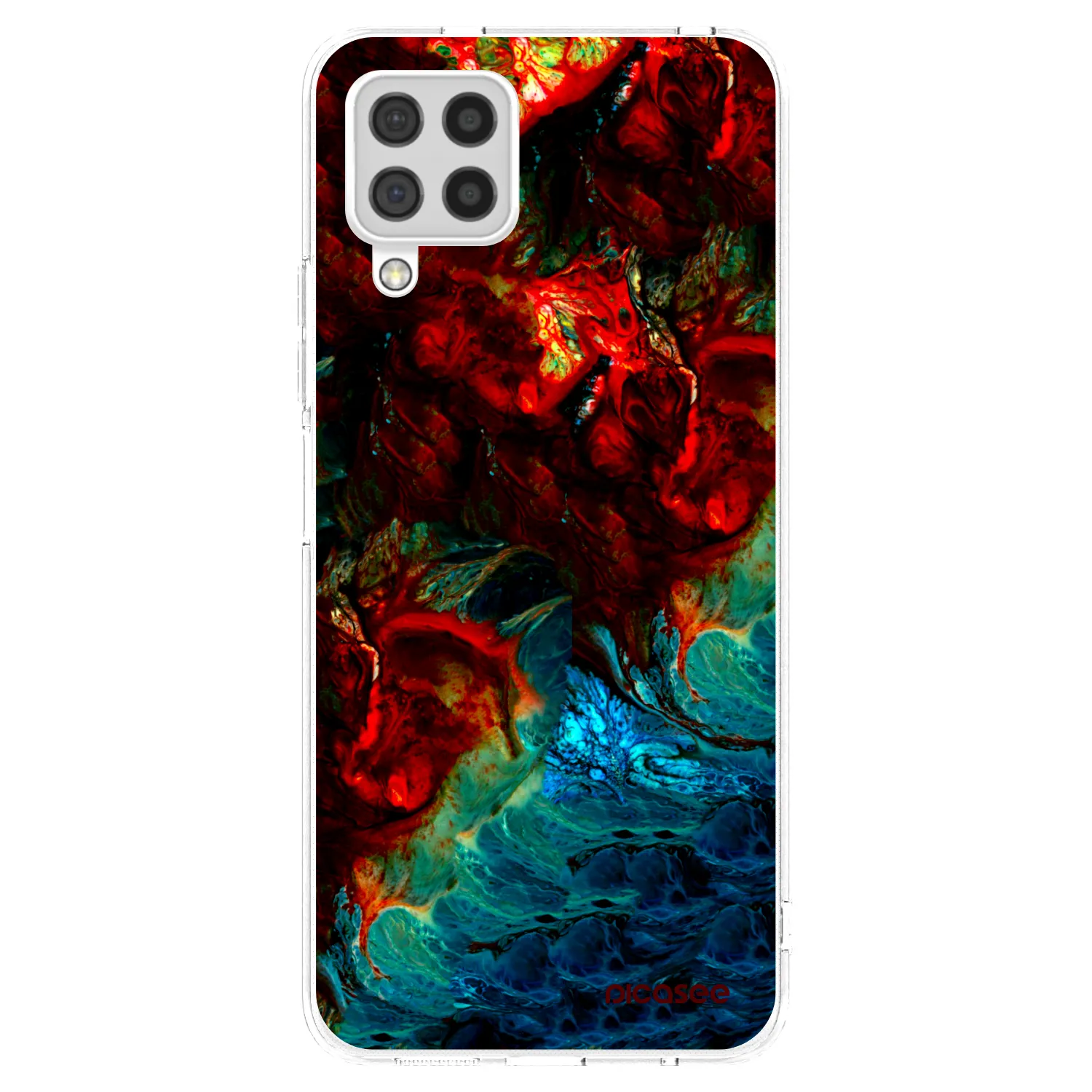 Picasee silikonska prozirna maskica za Samsung Galaxy A22 A225F 4G - Universe