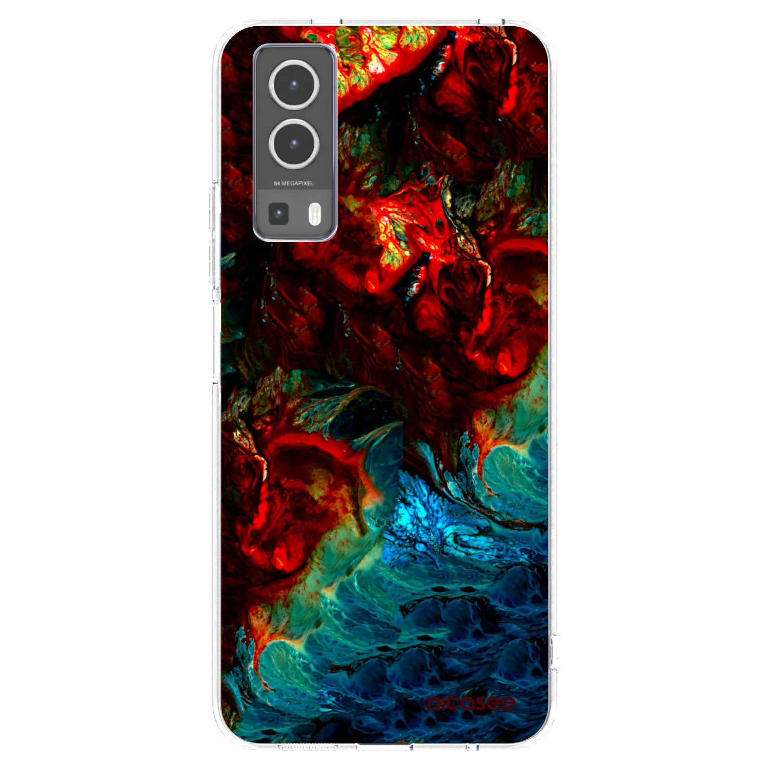 Picasee silikonska prozirna maskica za Vivo Y72 5G - Universe