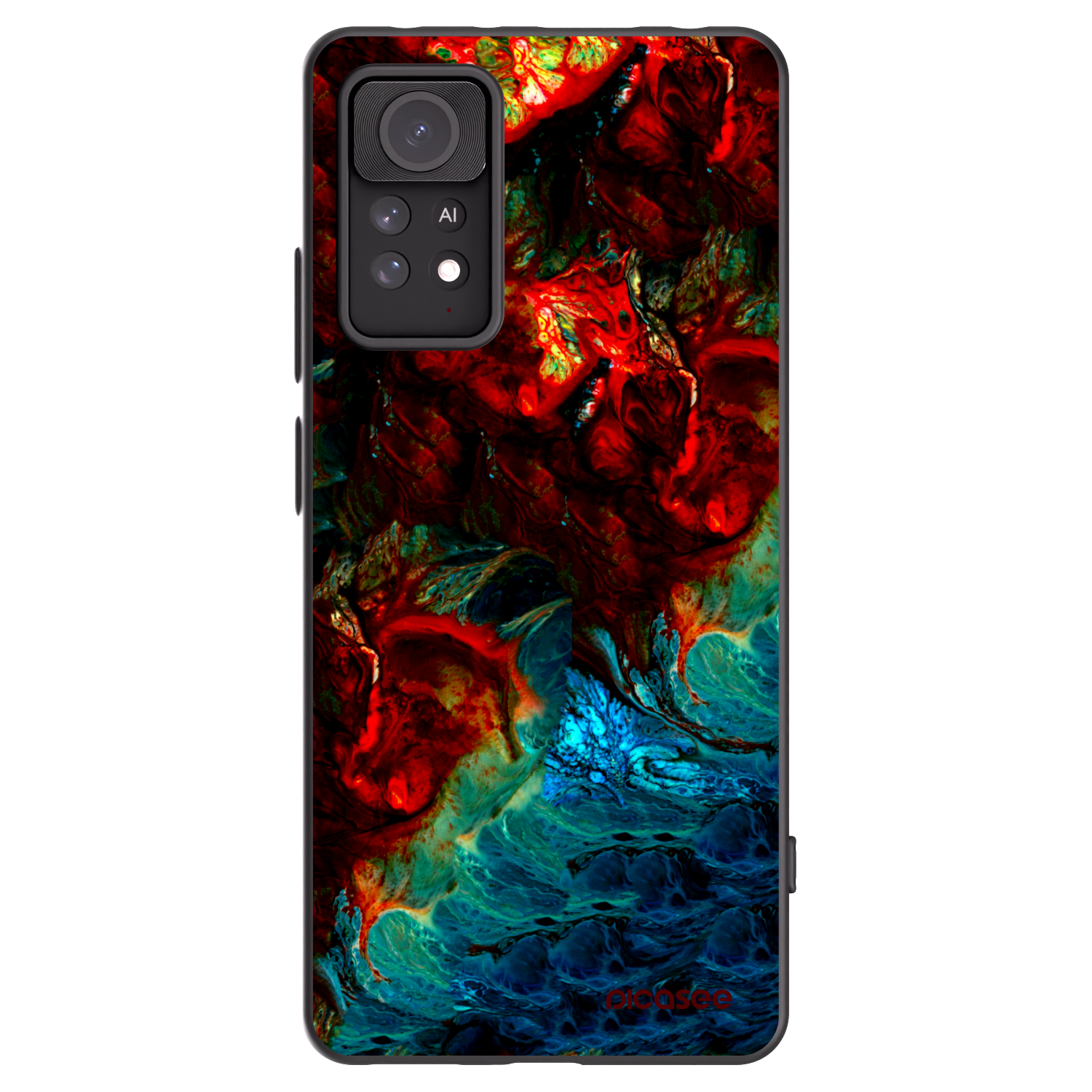 Picasee crna silikonska maskica za Xiaomi Redmi Note 11 Pro - Universe