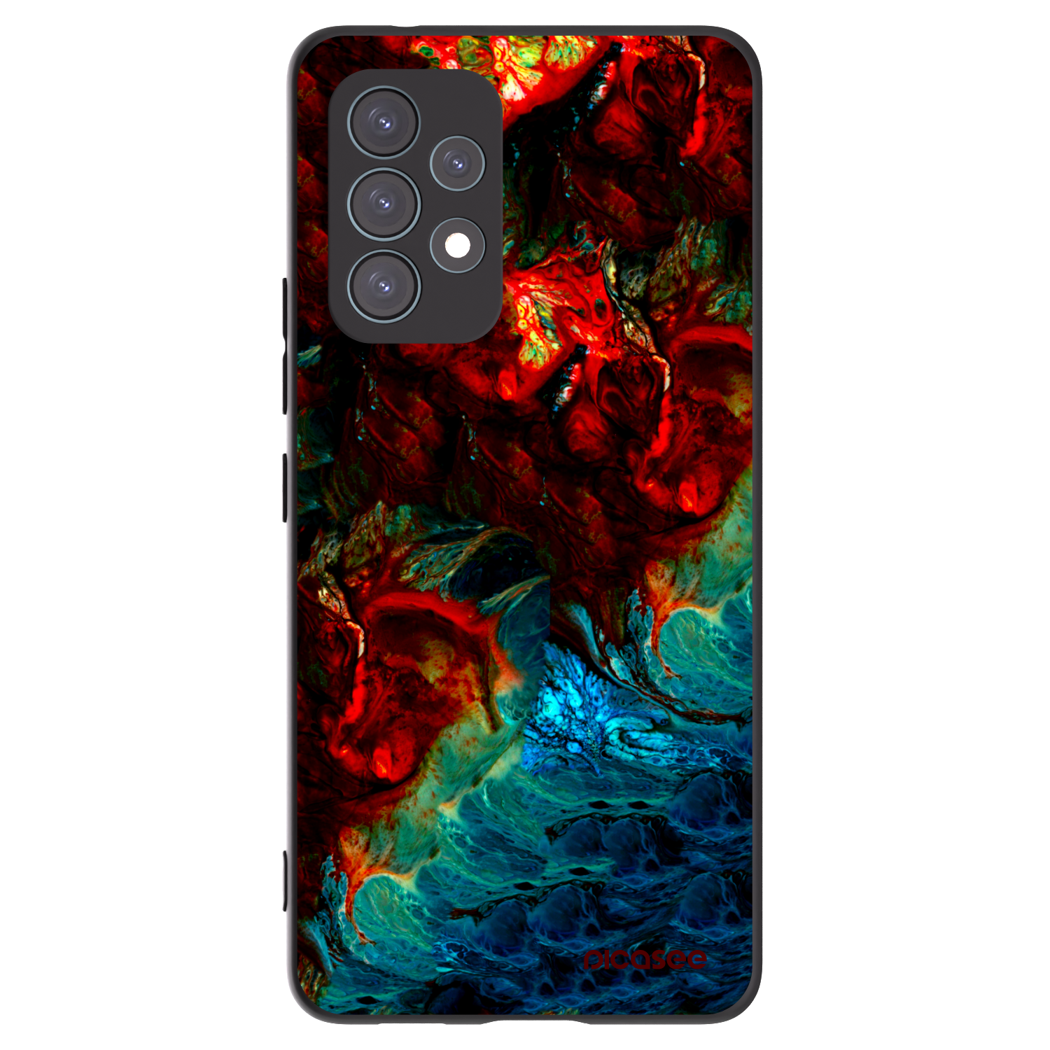 Picasee crna silikonska maskica za Samsung Galaxy A53 5G A536 - Universe