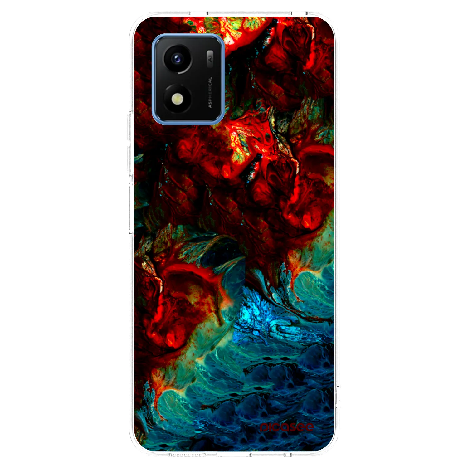 Picasee silikonska prozirna maskica za Vivo Y01 - Universe