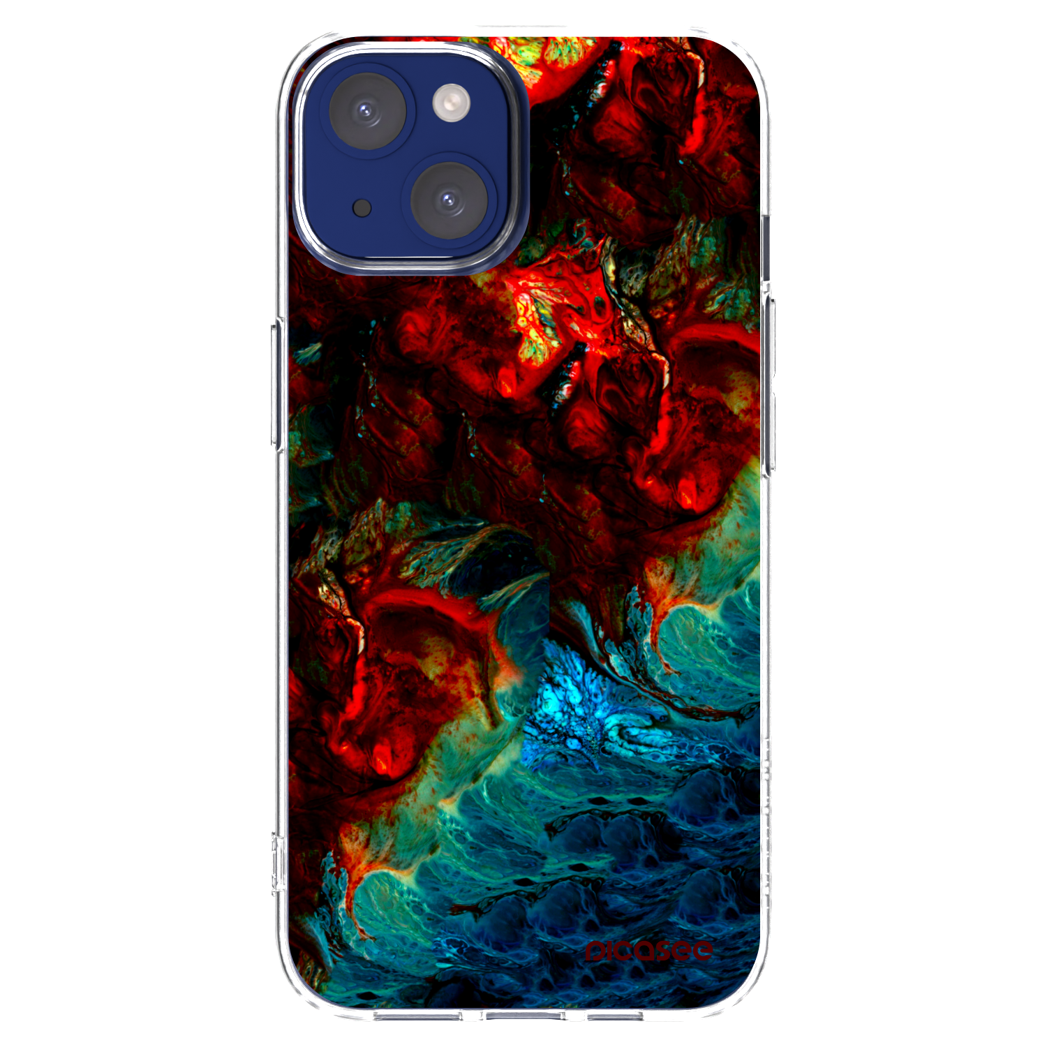Picasee silikonska prozirna maskica za Apple iPhone 14 - Universe