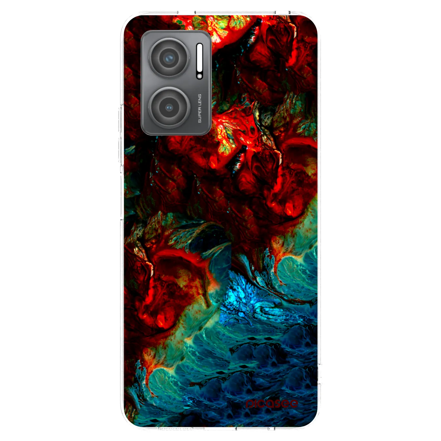 Picasee silikonska prozirna maskica za Xiaomi Redmi 10 5G - Universe
