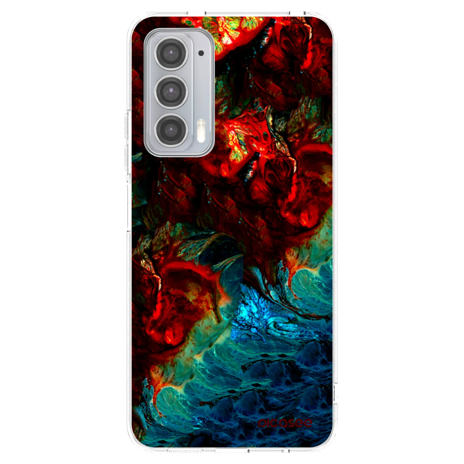 Picasee silikonska prozirna maskica za Motorola Edge 20 - Universe