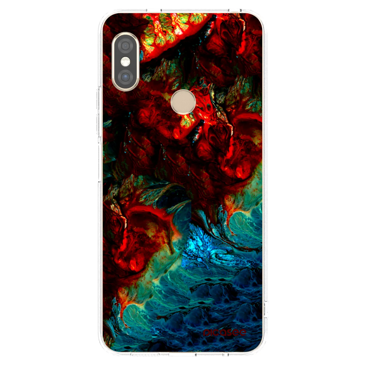Picasee silikonska prozirna maskica za Xiaomi Redmi Note 5 Global - Universe