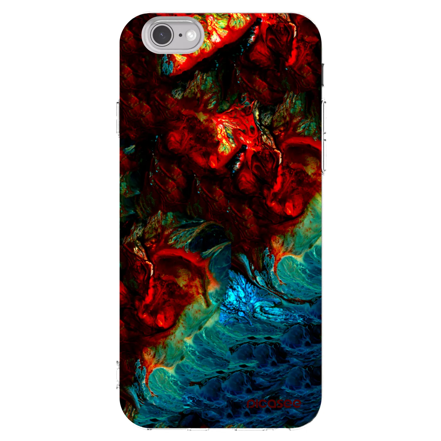 Picasee silikonska prozirna maskica za Apple iPhone 6/6S - Universe