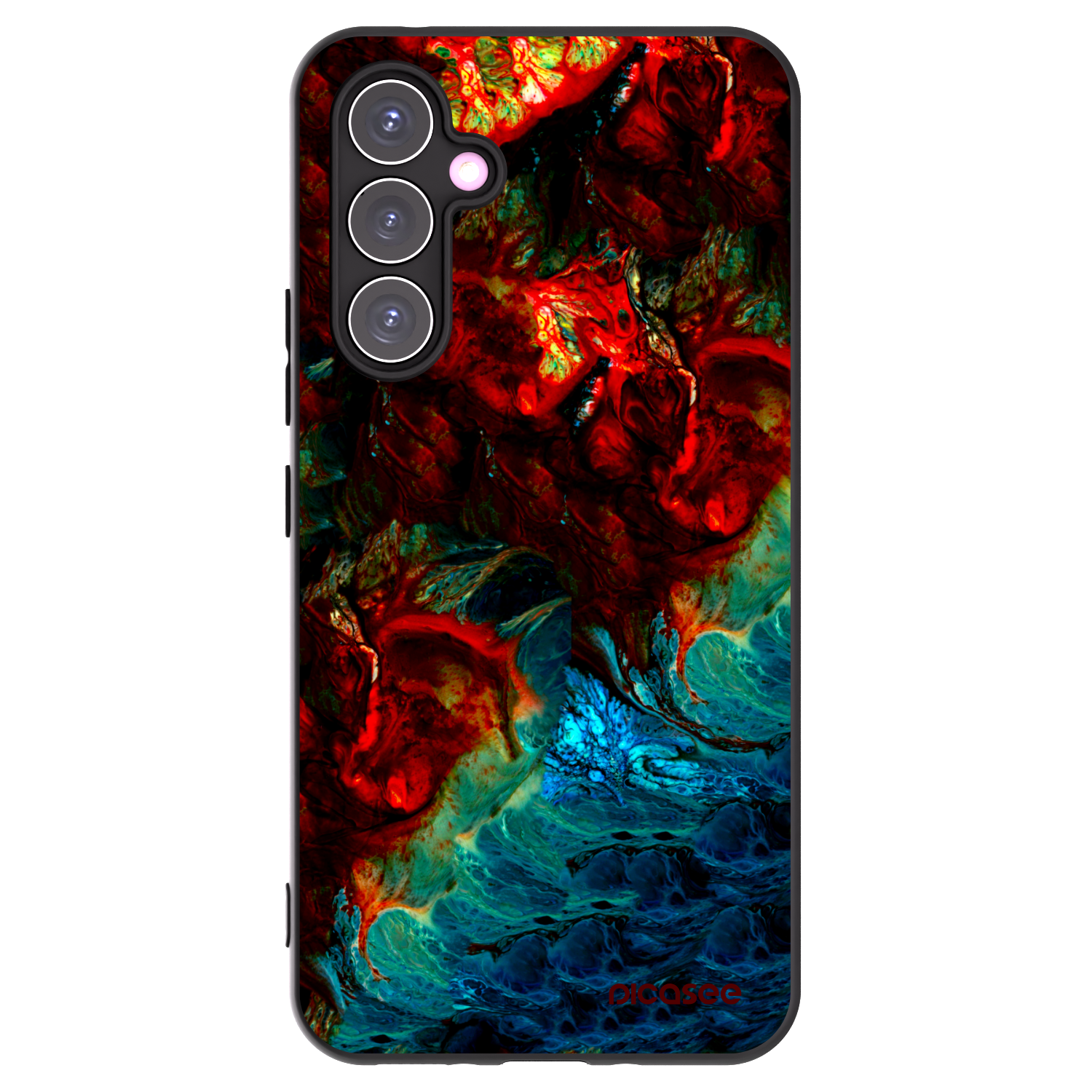 Picasee crna silikonska maskica za Samsung Galaxy A54 5G A546B - Universe