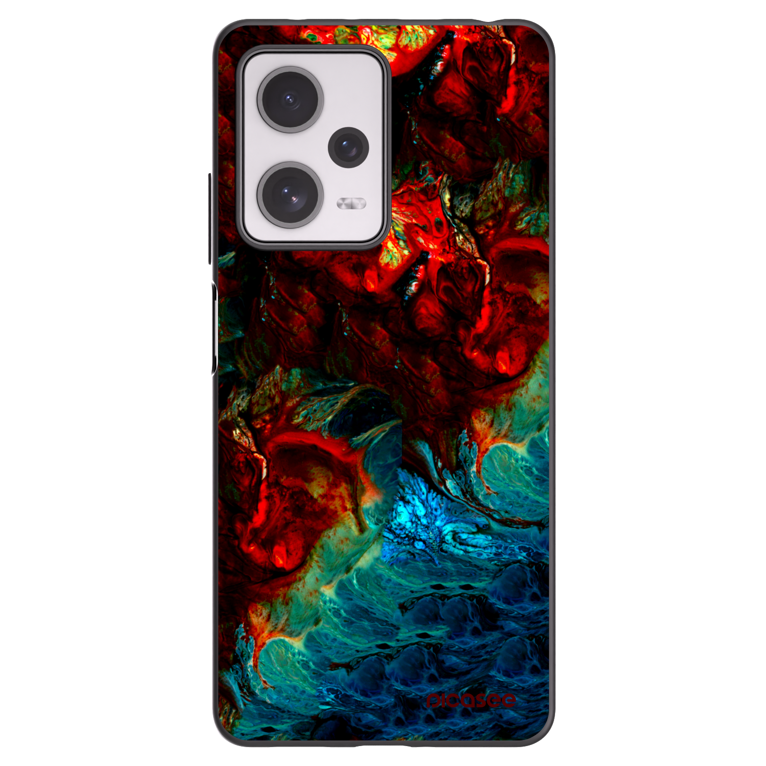 Picasee crna silikonska maskica za Xiaomi Redmi Note 12 Pro+ 5G - Universe