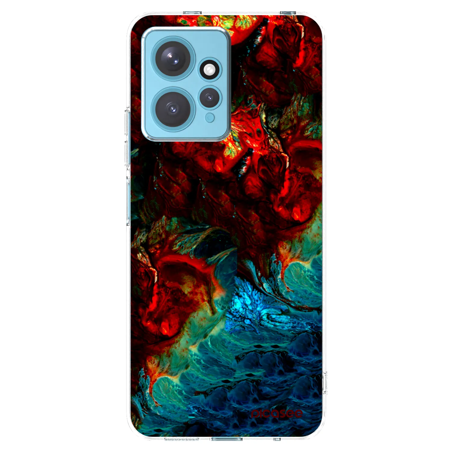 Picasee silikonska prozirna maskica za Xiaomi Redmi Note 12 4G - Universe