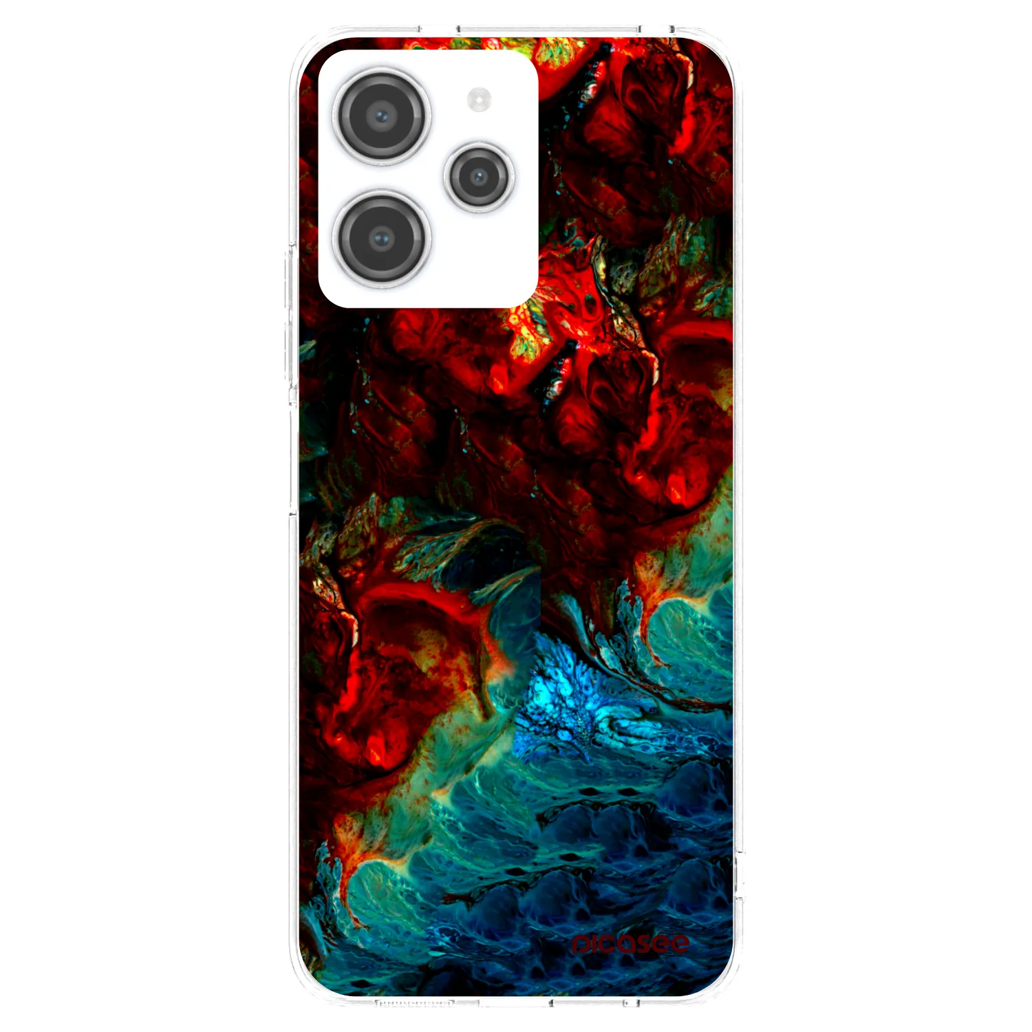 Picasee silikonska prozirna maskica za Xiaomi Redmi 12 4G - Universe