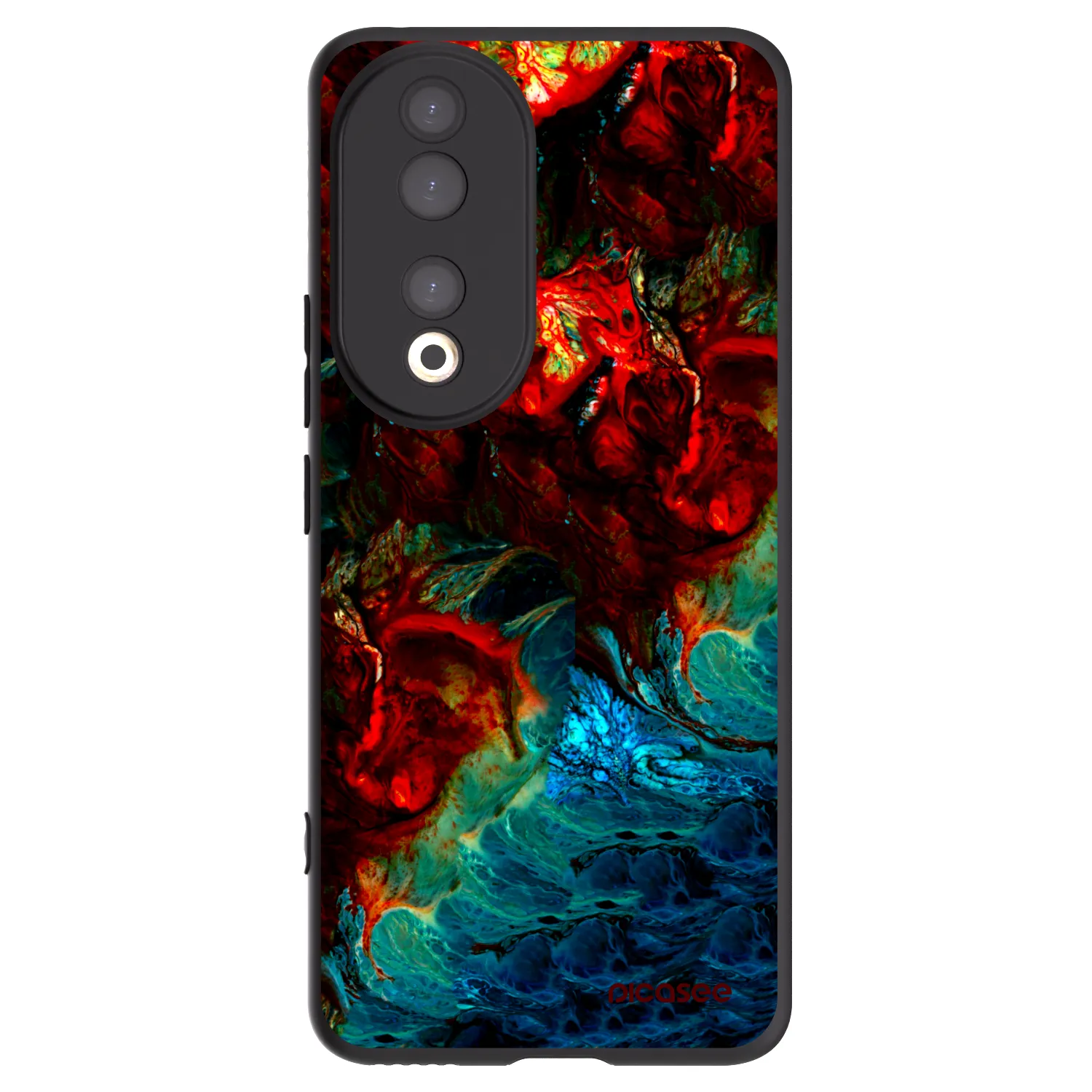 Picasee crna silikonska maskica za Honor 90 5G - Universe