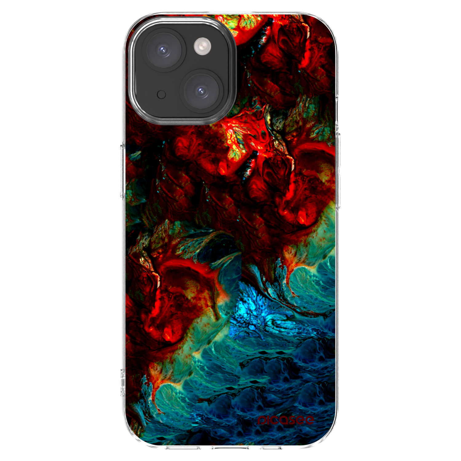 Picasee silikonska prozirna maskica za Apple iPhone 15 - Universe