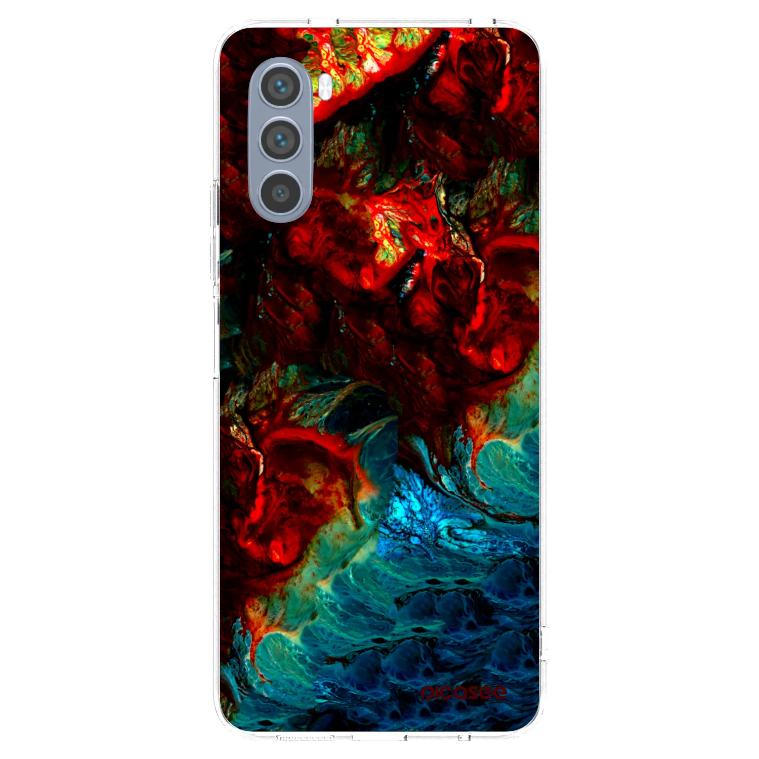 Picasee silikonska prozirna maskica za Motorola Moto G62 - Universe