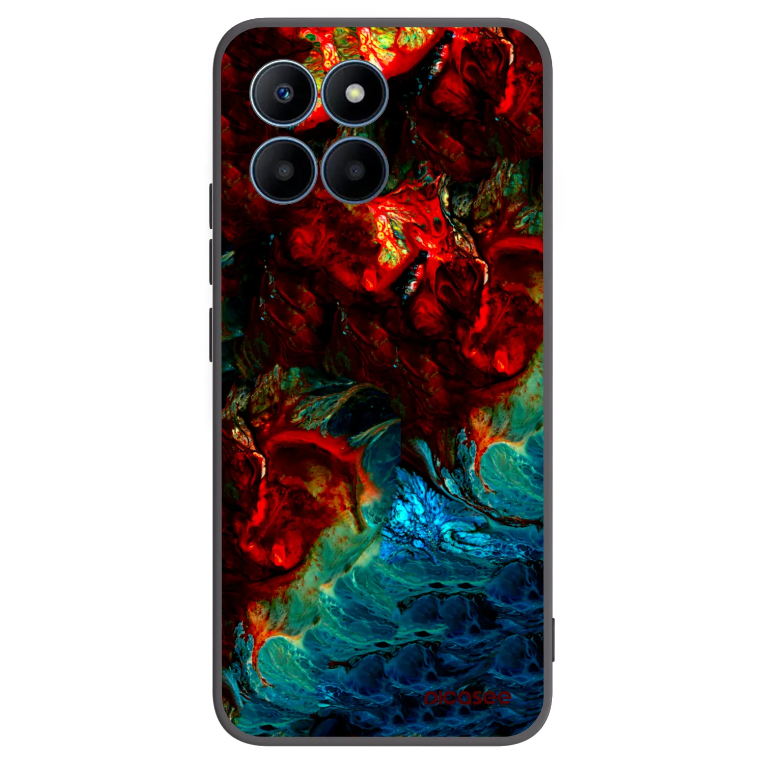 Picasee crna silikonska maskica za Honor 70 Lite - Universe
